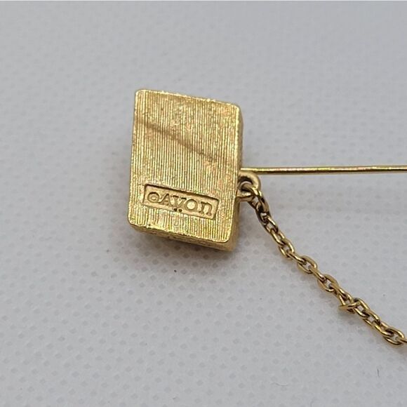 VINTAGE AVON Gold Tone Phone Brooch - Picture 5 of 5